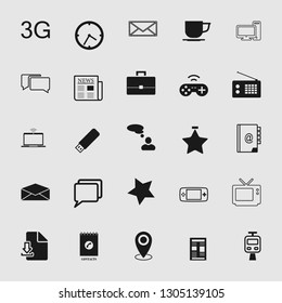 Vector illustration of communication icons set