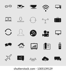 Vector illustration of communication icons set