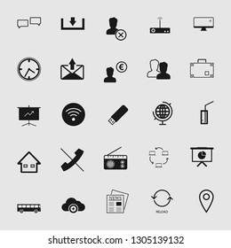 Vector illustration of communication icons set