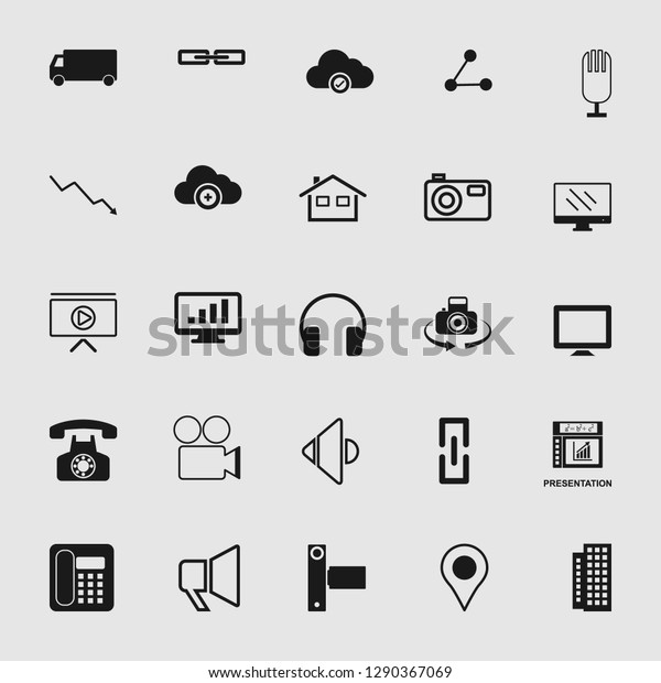 Vector illustration of communication icons set -\
phone wireless network sign symbols, computer illustrations. web\
icons, EPS10.