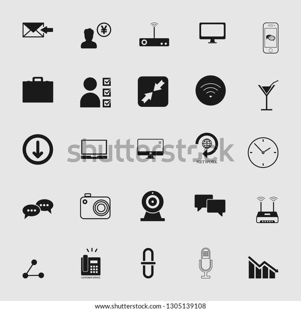 Vector\
illustration of communication icons\
set