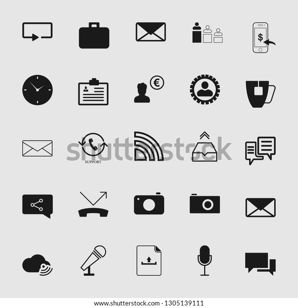 Vector
illustration of communication icons
set