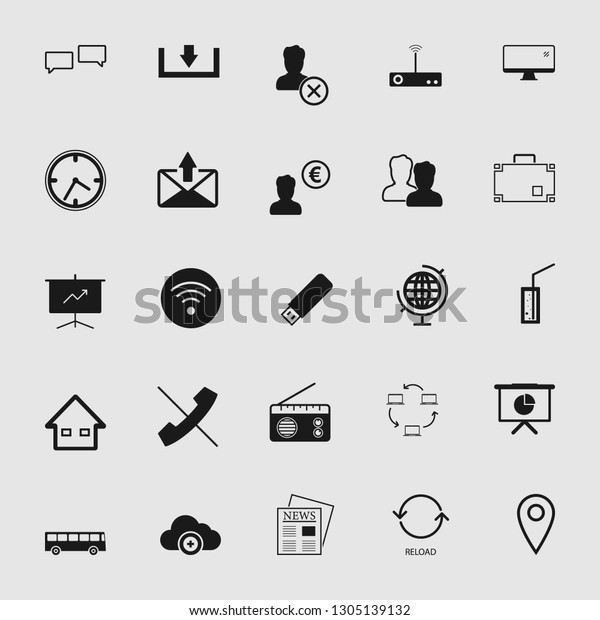 Vector\
illustration of communication icons\
set
