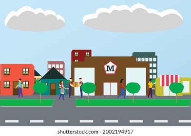 vector illustration of community. Design