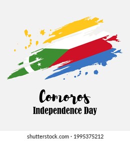 vector illustration for Comoros independence day