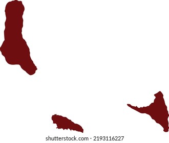 Vector Illustration of Comoros map