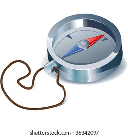 Vector illustration of compass
