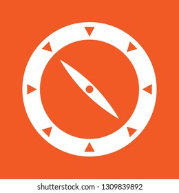 Vector illustration of compass icon, EPS10.