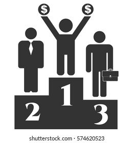 Vector Illustration of Competition Icon in Black
