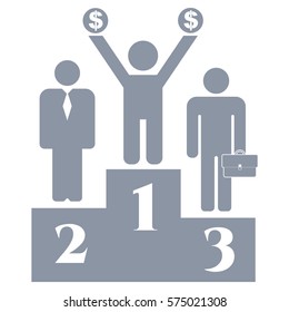 Vector Illustration of Competition Icon in gray