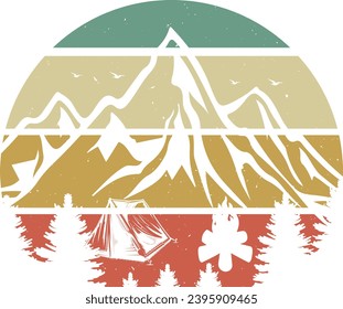 Ilustración vectorial de la Naturaleza de los EPS de camisas en comping 