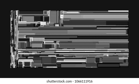 Vector illustration of a complex geometric pattern reminiscent of a futuristic cityscape from top view