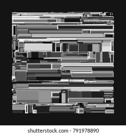 Vector illustration of a complex geometric pattern reminiscent of a futuristic cityscape from top view