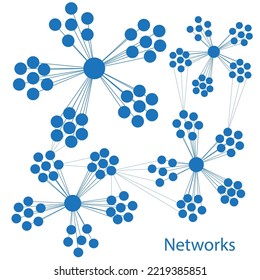 Vector Illustration With Complex Network. Graph Theory.