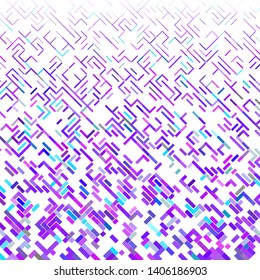 Vector illustration of a complex pixel pattern reminiscent of a maze. Abstract geometric background.