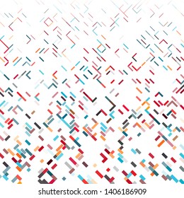 Vector illustration of a complex pixel pattern reminiscent of a maze. Abstract geometric background.