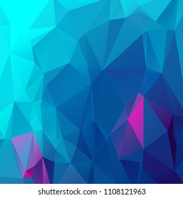 Vector illustration of a complex polygonal surface. Creative background in a low poly style. Crumpled colorful backdrop consisting of triangles of different sizes and colors. Geometrical wallpaper.