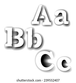 Vector Illustration Compound Letters Abc Stock Vector (royalty Free 