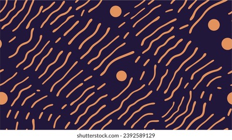 Vector illustration. Compound organic shapes. Contour memphis abstract graphic style background. Modern stylish texture with smooth natural maze. Abstract decorative background. Seamless.