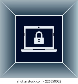 Vector illustration of a computer