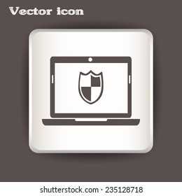 Vector illustration of a computer