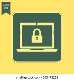 Vector illustration of a computer