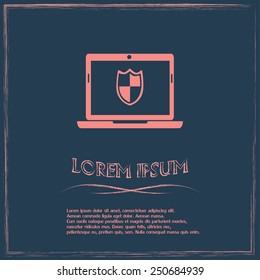 Vector illustration of a computer