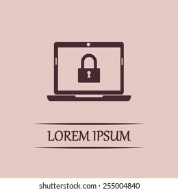 Vector illustration of a computer