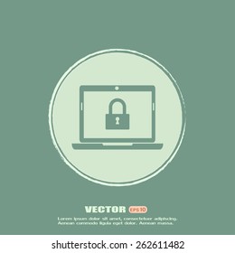 Vector illustration of a computer