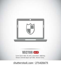 Vector illustration of a computer