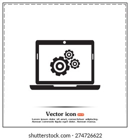 Vector illustration of a computer