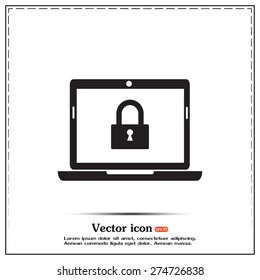 Vector illustration of a computer
