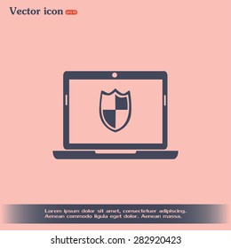 Vector illustration of a computer