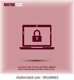 Vector illustration of a computer