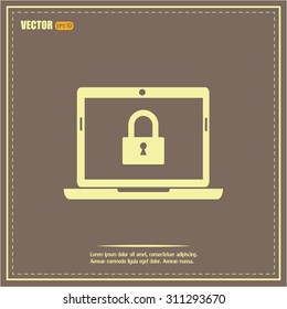 Vector illustration of a computer