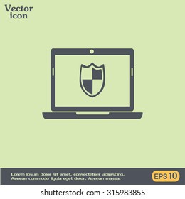 Vector illustration of a computer