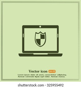 Vector illustration of a computer