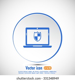 Vector illustration of a computer