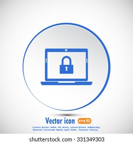Vector illustration of a computer
