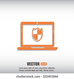 Vector illustration of a computer