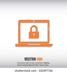 Vector illustration of a computer