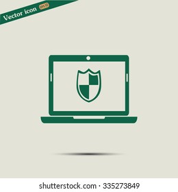 Vector illustration of a computer