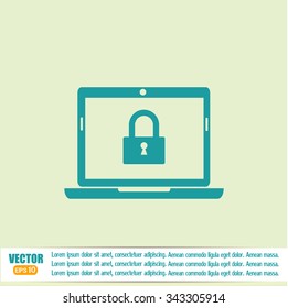 Vector illustration of a computer