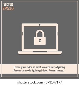 Vector illustration of a computer
