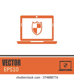 Vector illustration of a computer