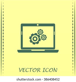 Vector illustration of a computer