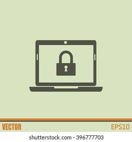Vector illustration of a computer