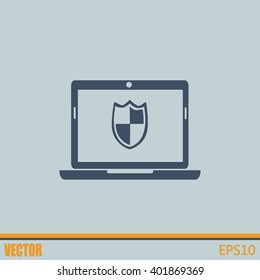 Vector illustration of a computer