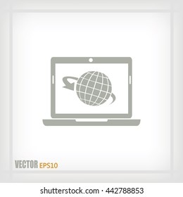  Vector illustration of a computer