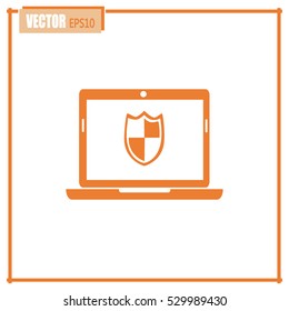 Vector illustration of a computer